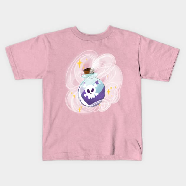 Cute Poison bottle Kids T-Shirt by DevynLopez